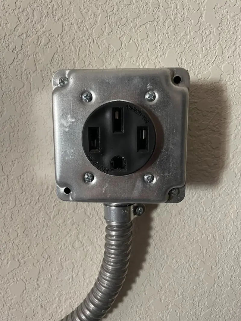 NEMA 14-50 outlet installed for Smart Home Electrical in Gunnison